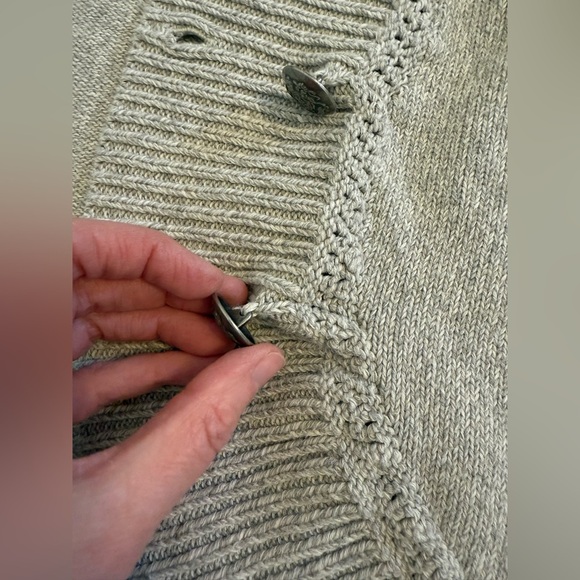 Lauren Ralph Lauren 4-Button Metal 100% Cotton Knit Sailing Cardigan Sz XL - Picture 9 of 9